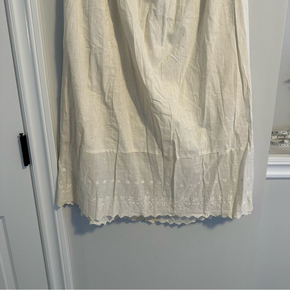 Vintage Antique Cream Lace Embroidered Maxi Skirt Medium - Picture 5 of 16